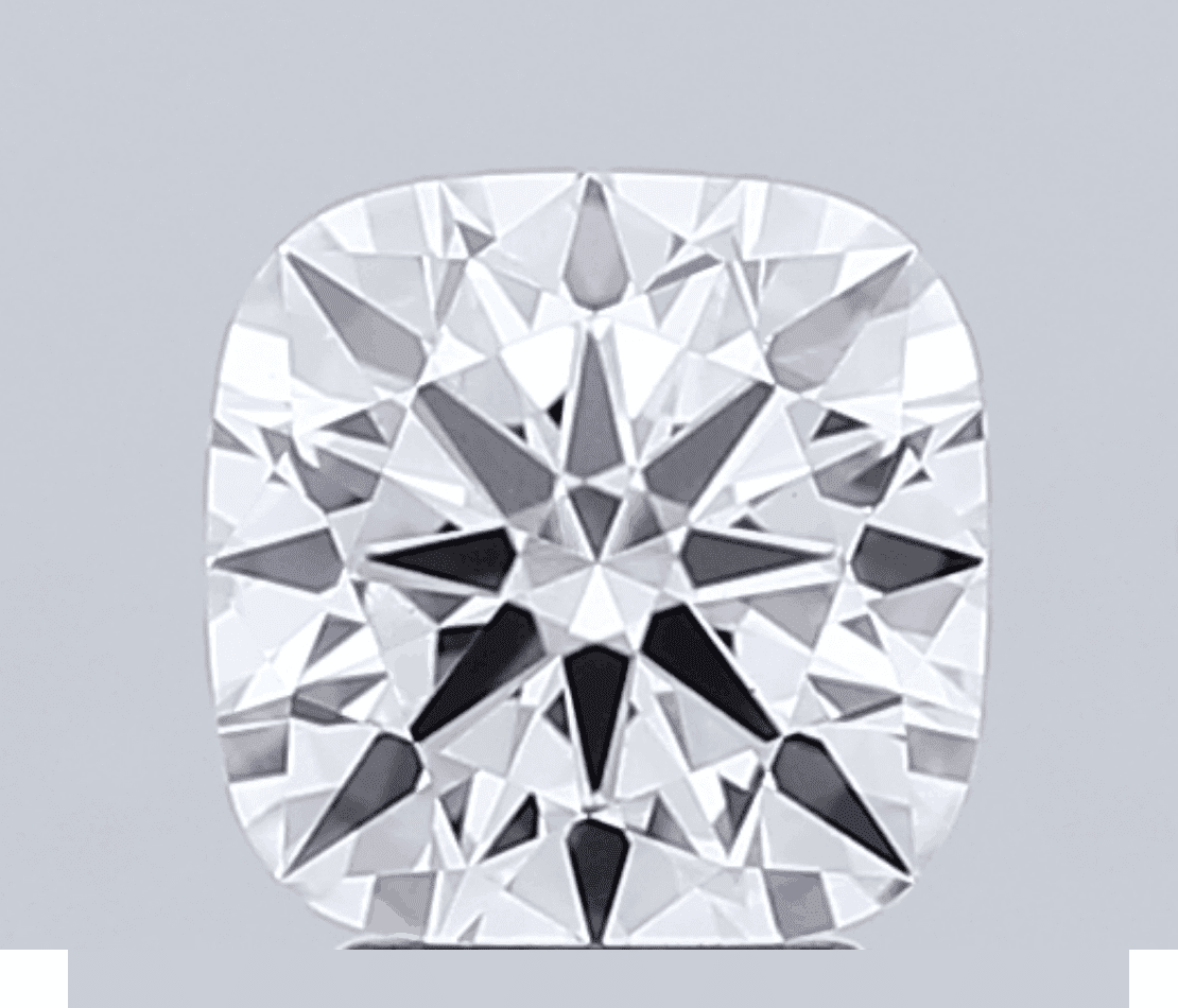 Kuddslipad hearts and arrows-diamant